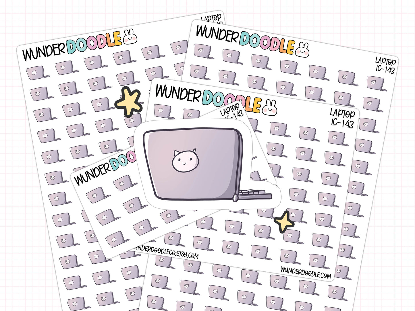 Laptop Planner Stickers | IC-143