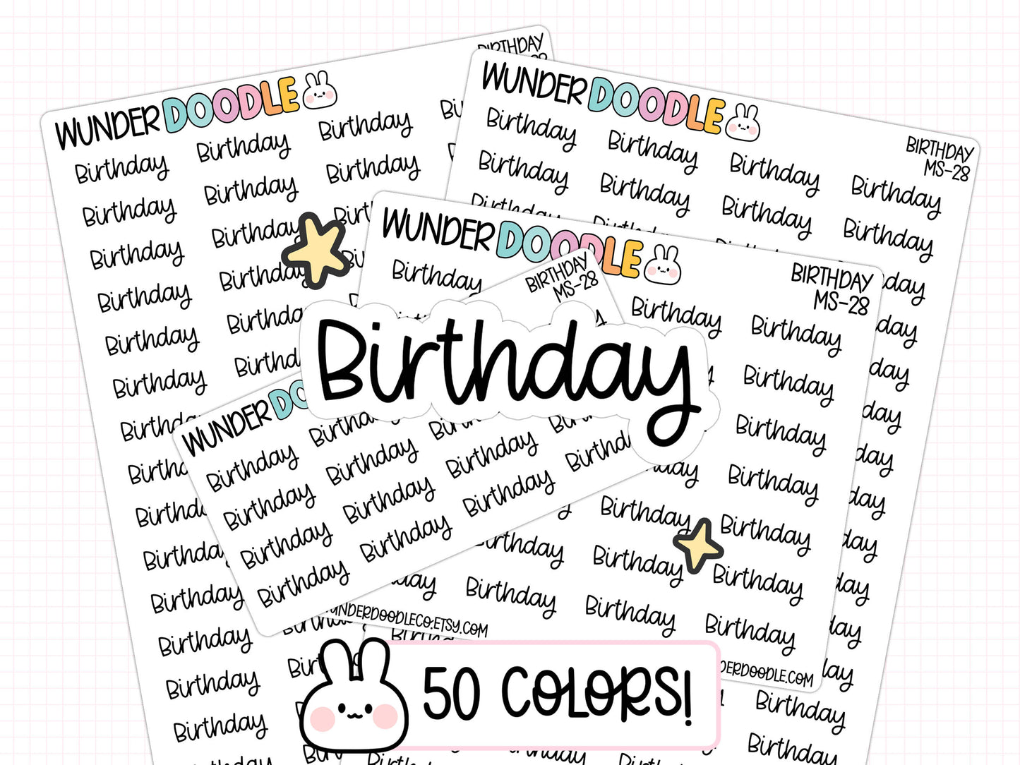 Birthday Planner Stickers | MS-28