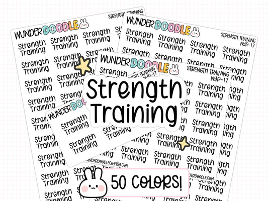 Strength Training Planner Stickers | NYP-17