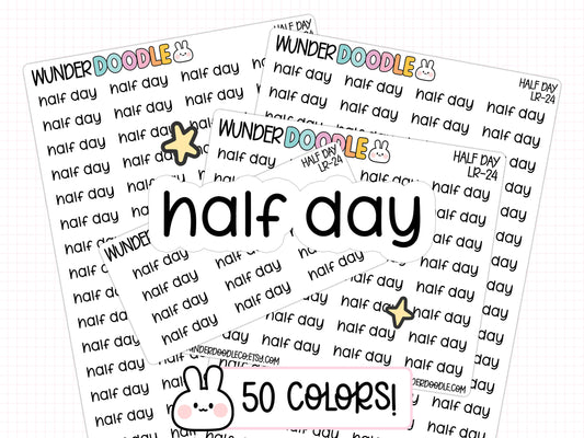 Half Day Planner Stickers | LR-24