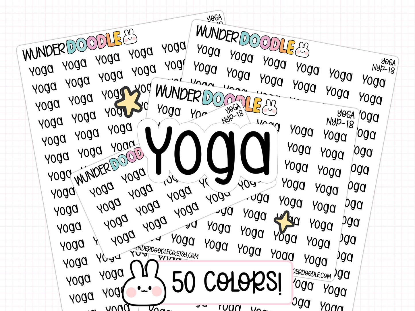 Yoga Planner Stickers | NYP-18