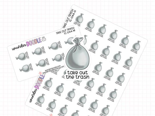 Take Out Trash Planner Stickers | IC-044