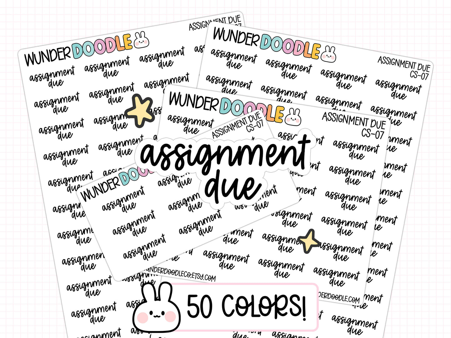 Assignment Due Planner Stickers | CS-07