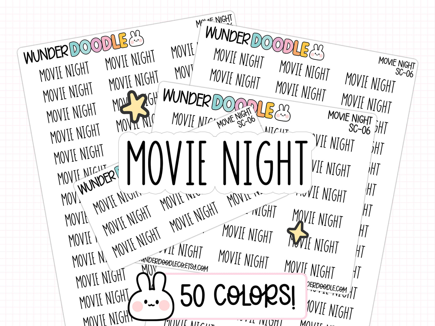 Movie Night Planner Stickers | SC-06