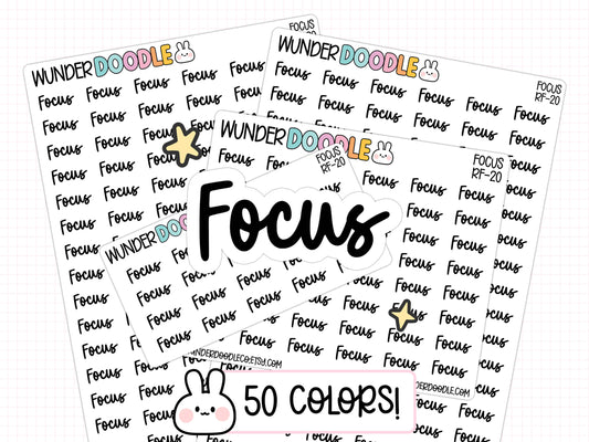Focus Planner Stickers | RF-20