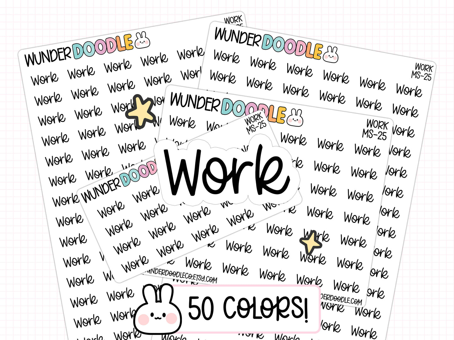 Work Planner Stickers | MS-25