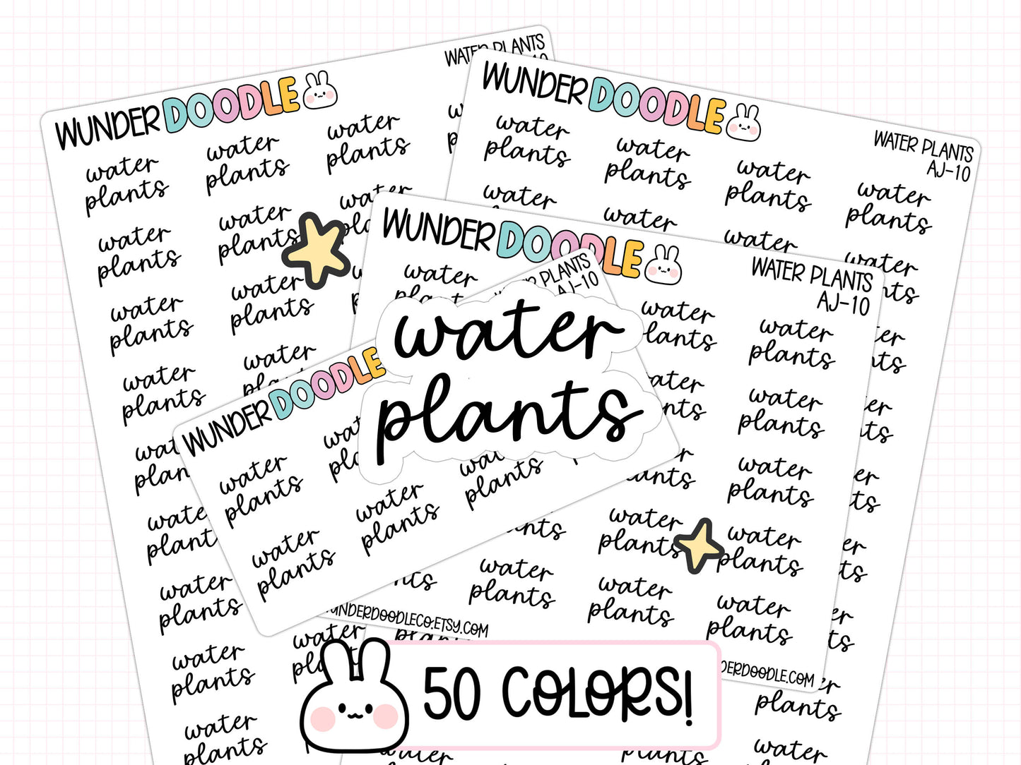 Water Plants Planner Stickers | AJ-10