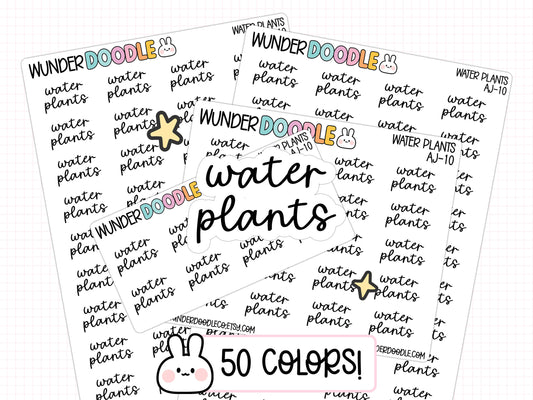 Water Plants Planner Stickers | AJ-10