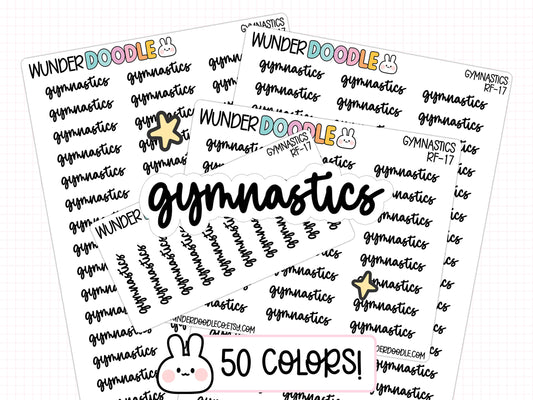 Gymnastics Planner Stickers | RF-17