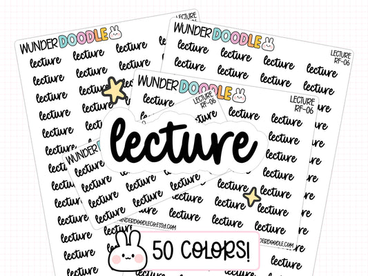 Lecture Planner Stickers | RF-06