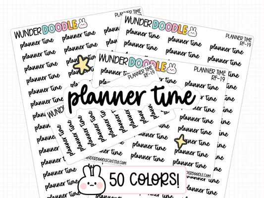 Planner Time Planner Stickers | RF-19