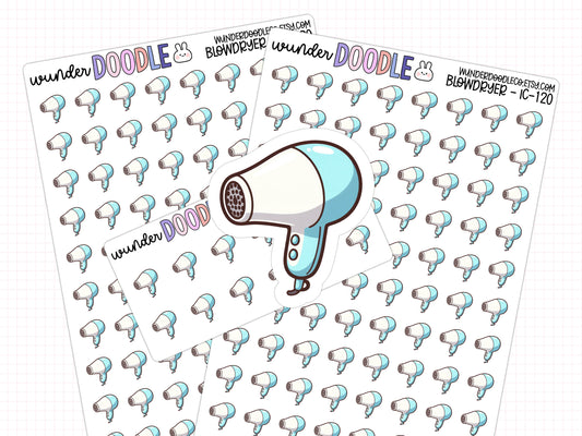 Blowdryer Planner Stickers | IC-120