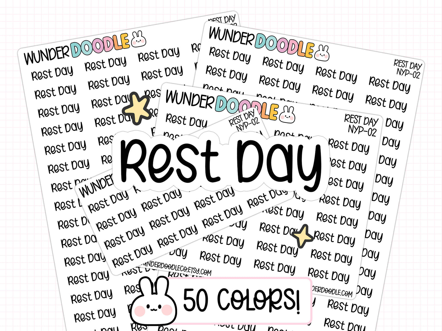 Rest Day Planner Stickers | NYP-02
