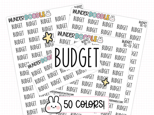 Budget Planner Stickers | SC-13