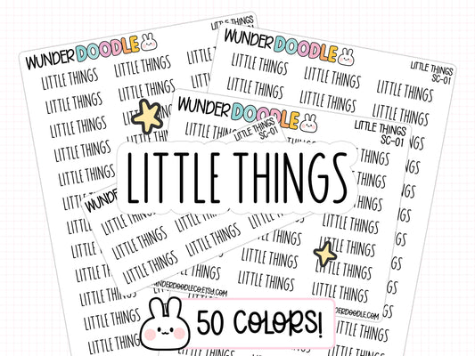 Little Things Planner Stickers | SC-01