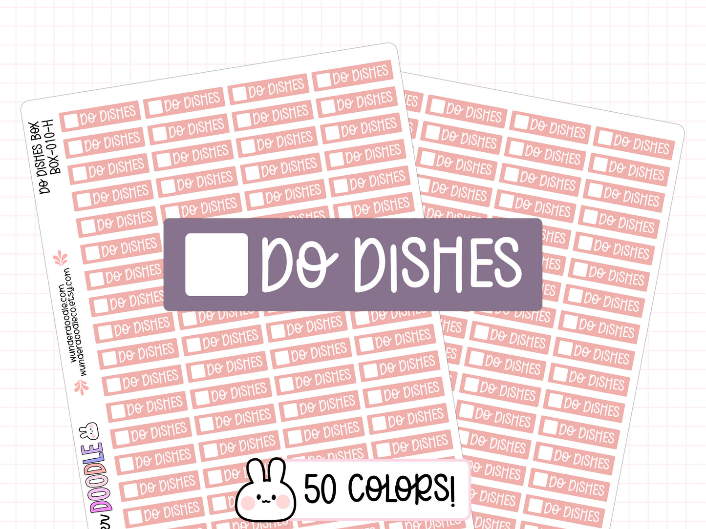 Do Dishes Planner Stickers | BOX-010