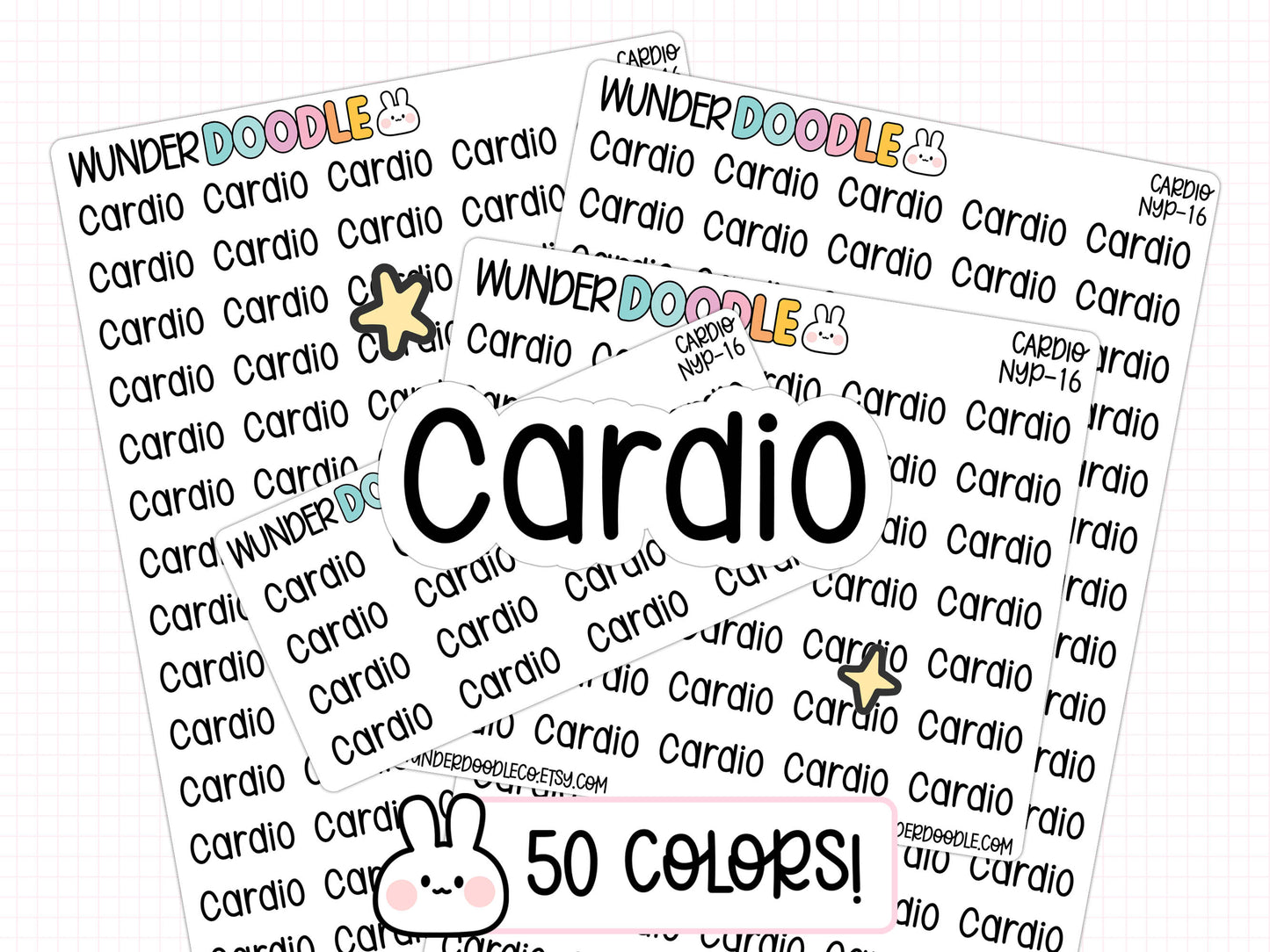 Cardio Planner Stickers | NYP-16
