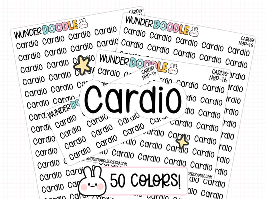 Cardio Planner Stickers | NYP-16