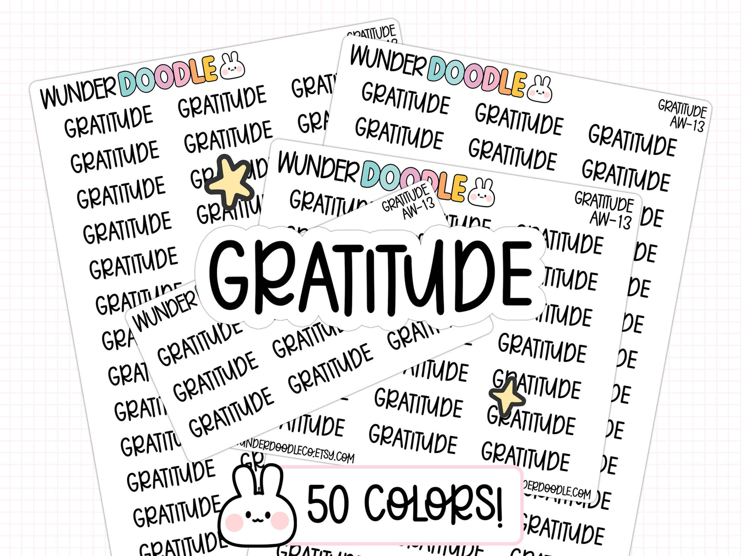 Gratitude Planner Stickers | AW-13