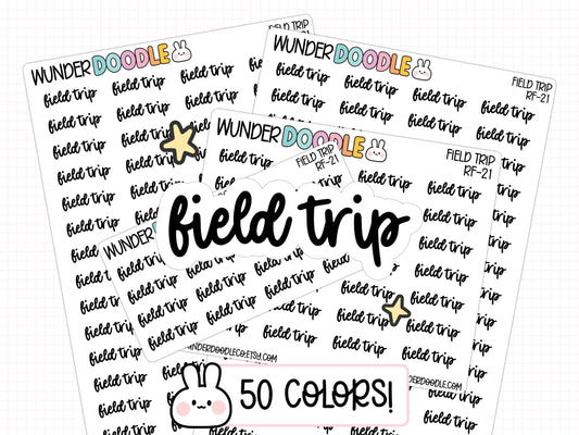 Field Trip Planner Stickers | RF-21