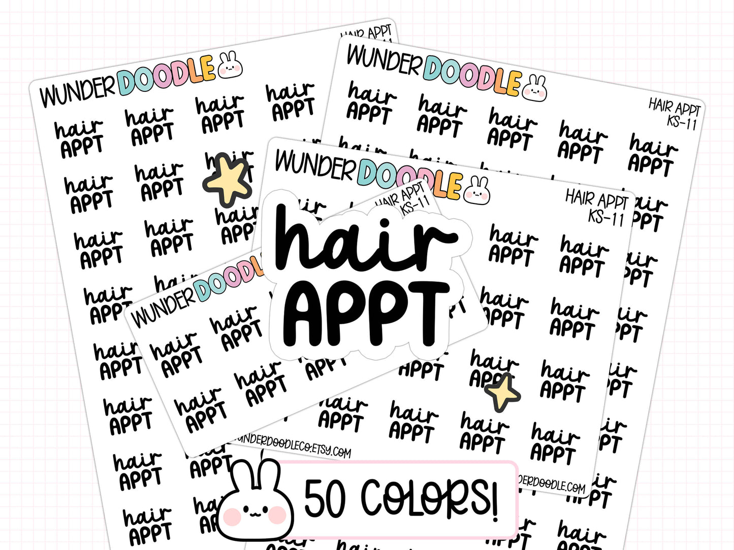 Hair Appt Planner Stickers | KS-11