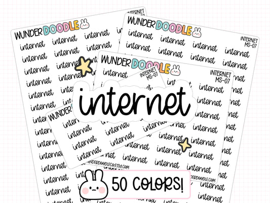 Internet Planner Stickers | MS-07