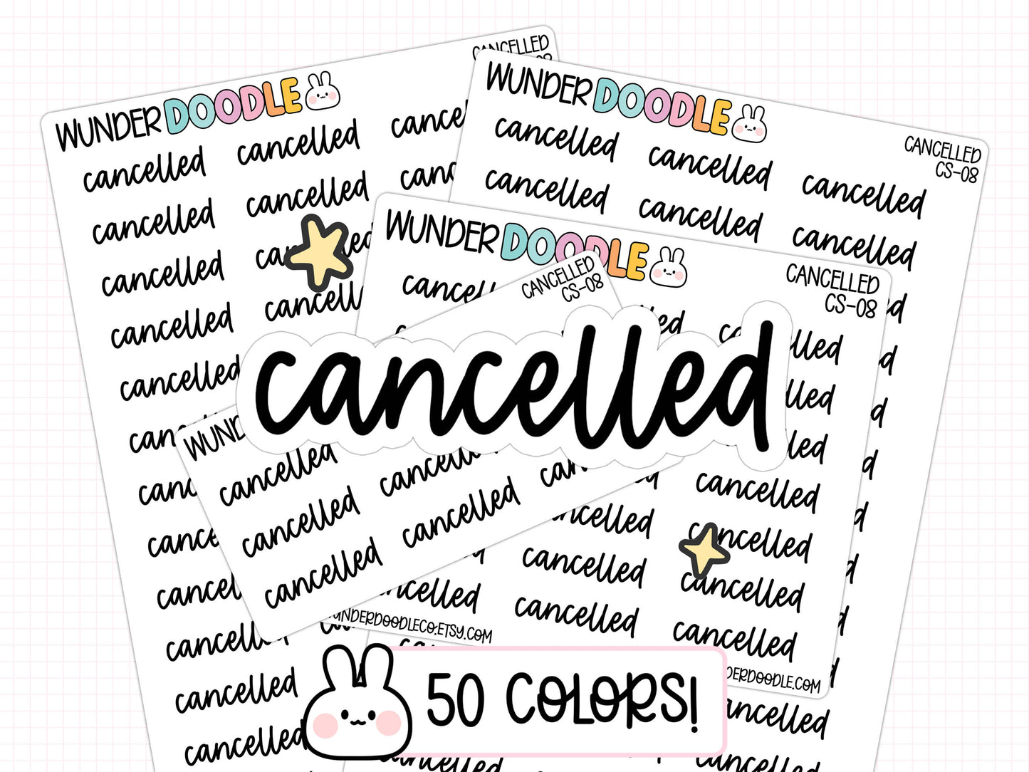 Cancelled Planner Stickers | CS-08