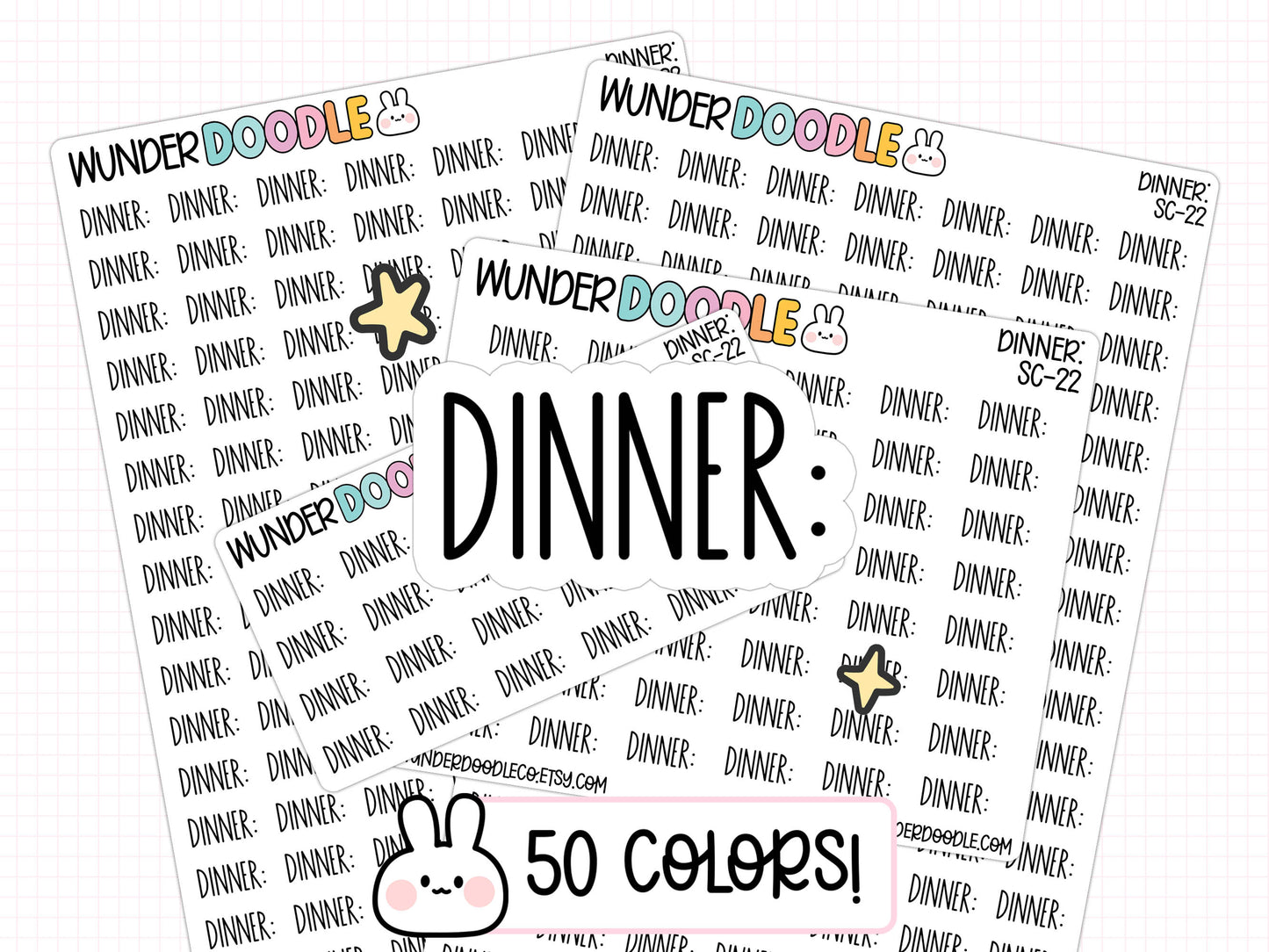 Dinner Planner Stickers | SC-22