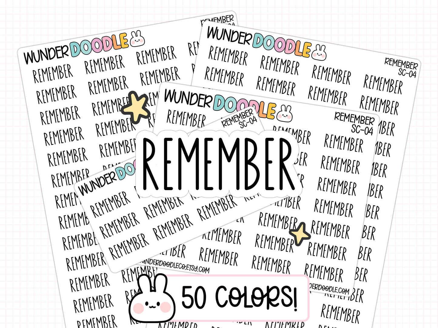 Remember Planner Stickers | SC-04