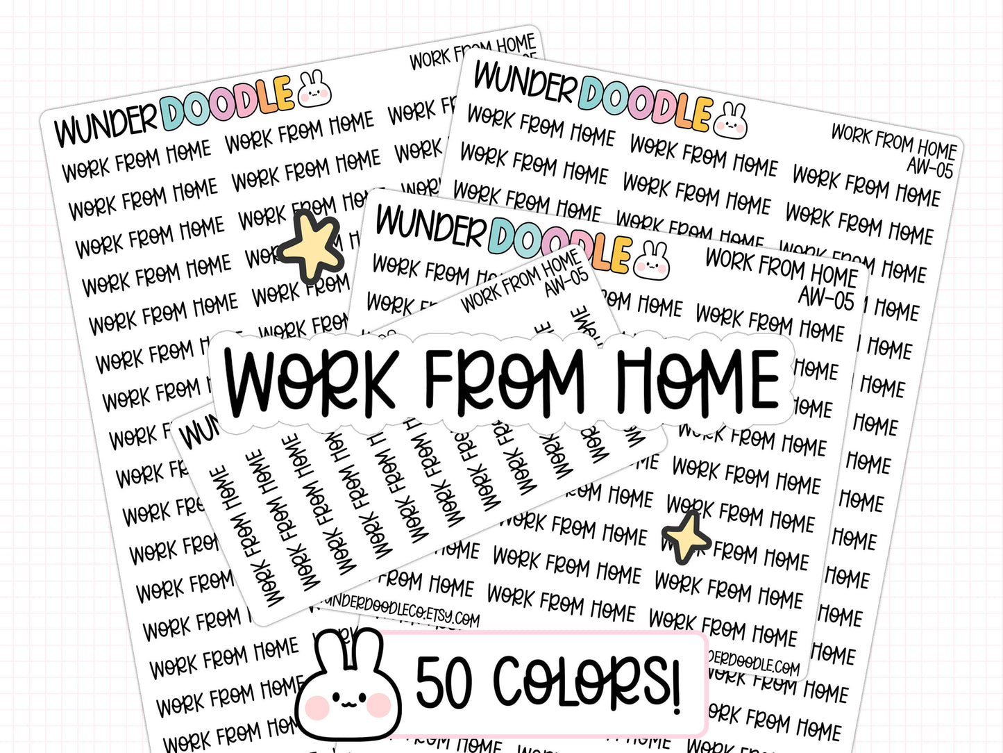 Work From Home Planner Stickers | AW-05
