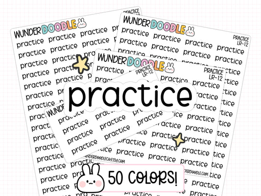 Practice Planner Stickers | LR-12