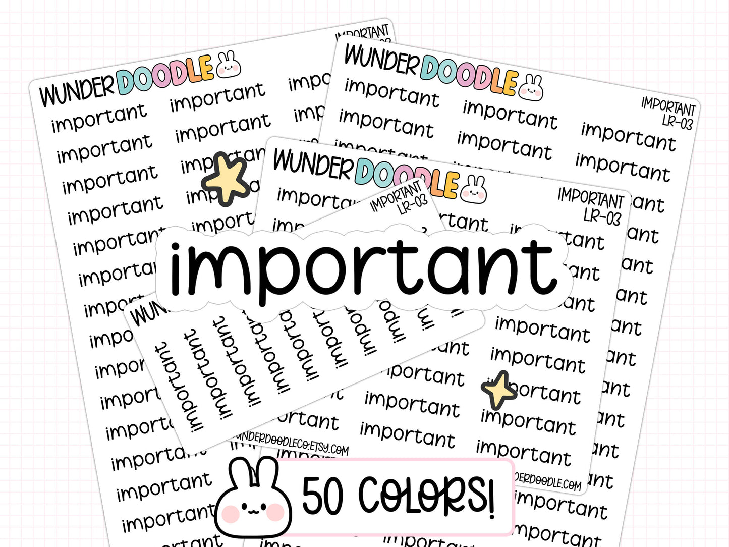 Important Planner Stickers | LR-03