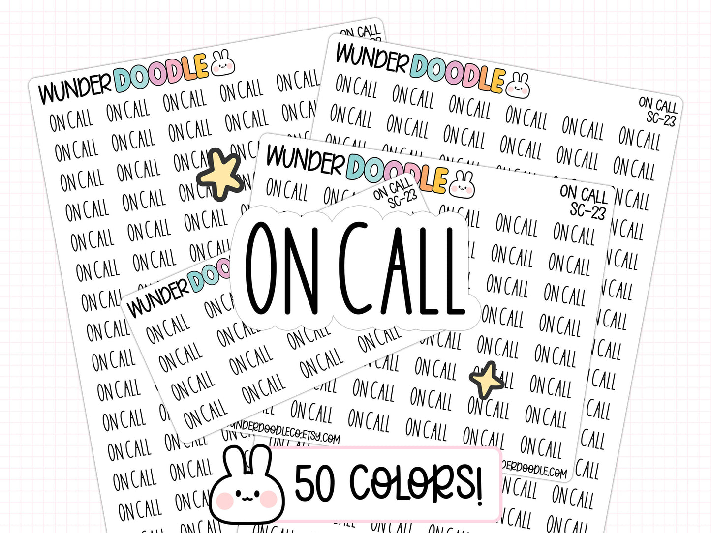 On Call Planner Stickers | SC-23