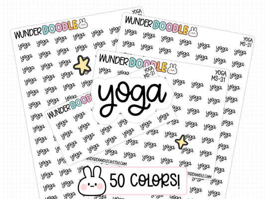 Yoga Planner Stickers | MS-31