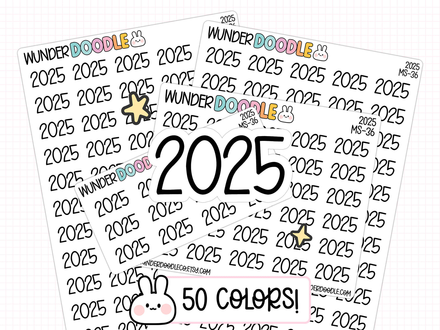 2025 Planner Stickers | MS-36