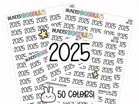 2025 Planner Stickers | MS-36