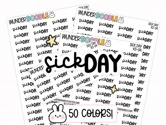 Sick Day Planner Stickers | KS-04
