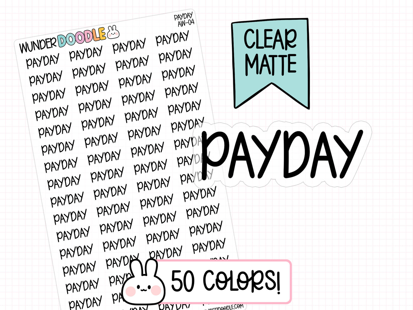 Payday Planner Stickers | AW-04-CM
