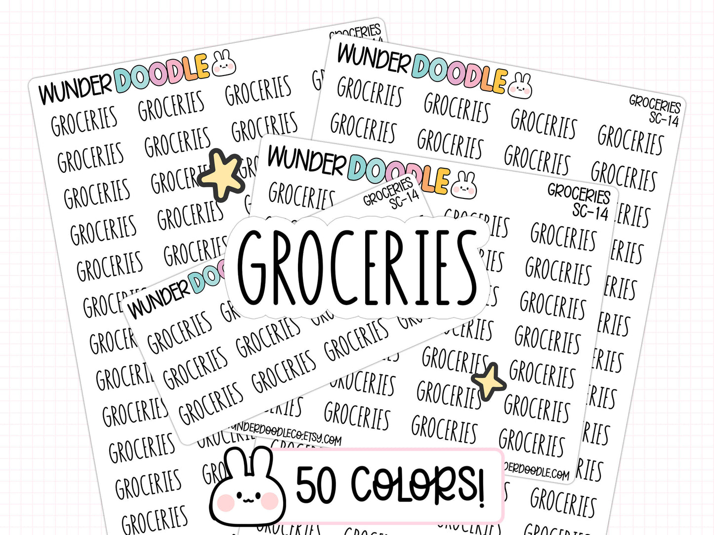 Groceries Planner Stickers | SC-14