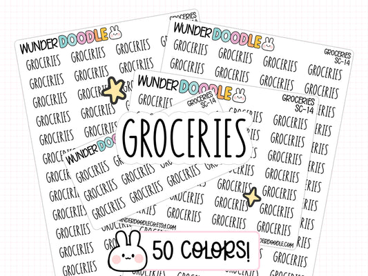 Groceries Planner Stickers | SC-14