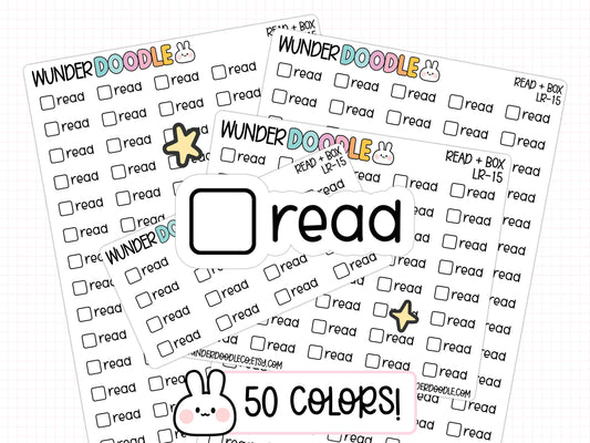 Read Planner Stickers | LR-15