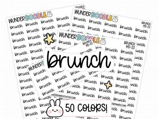 Brunch Planner Stickers | MS-23
