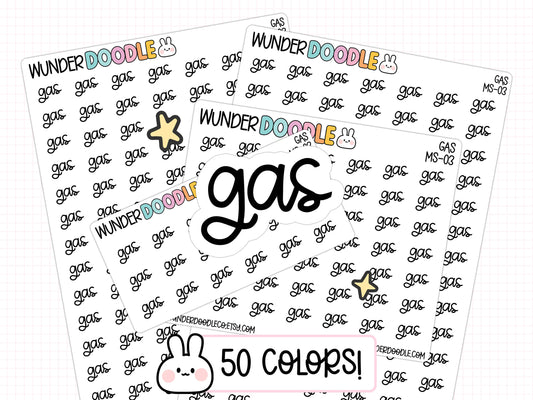 Gas Planner Stickers | MS-03