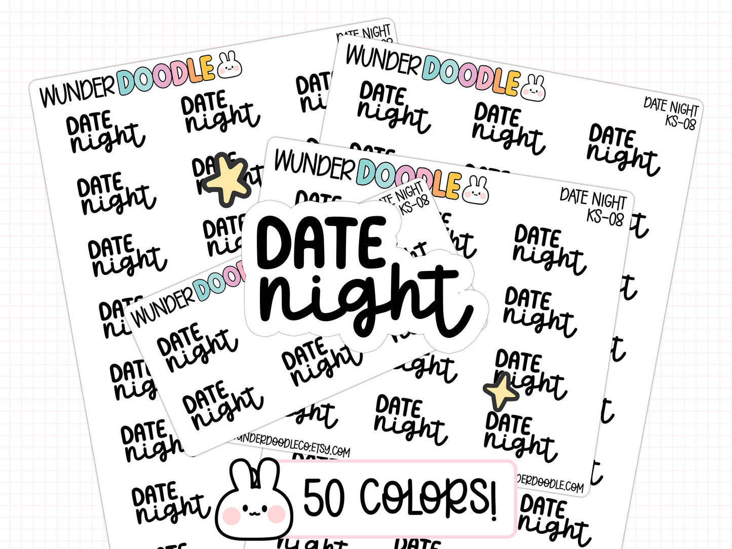 Date Night Planner Stickers | KS-08