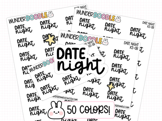 Date Night Planner Stickers | KS-08