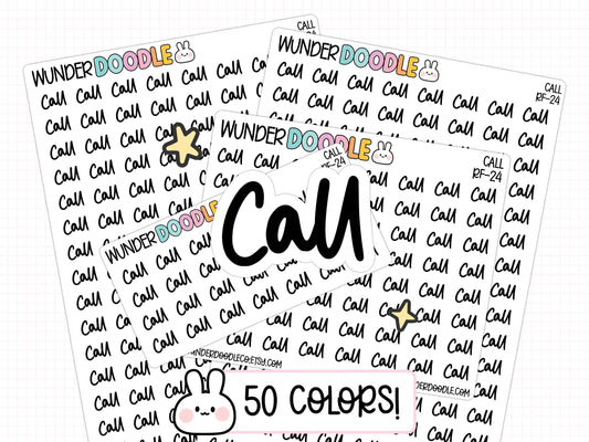 Call Planner Stickers | RF-24
