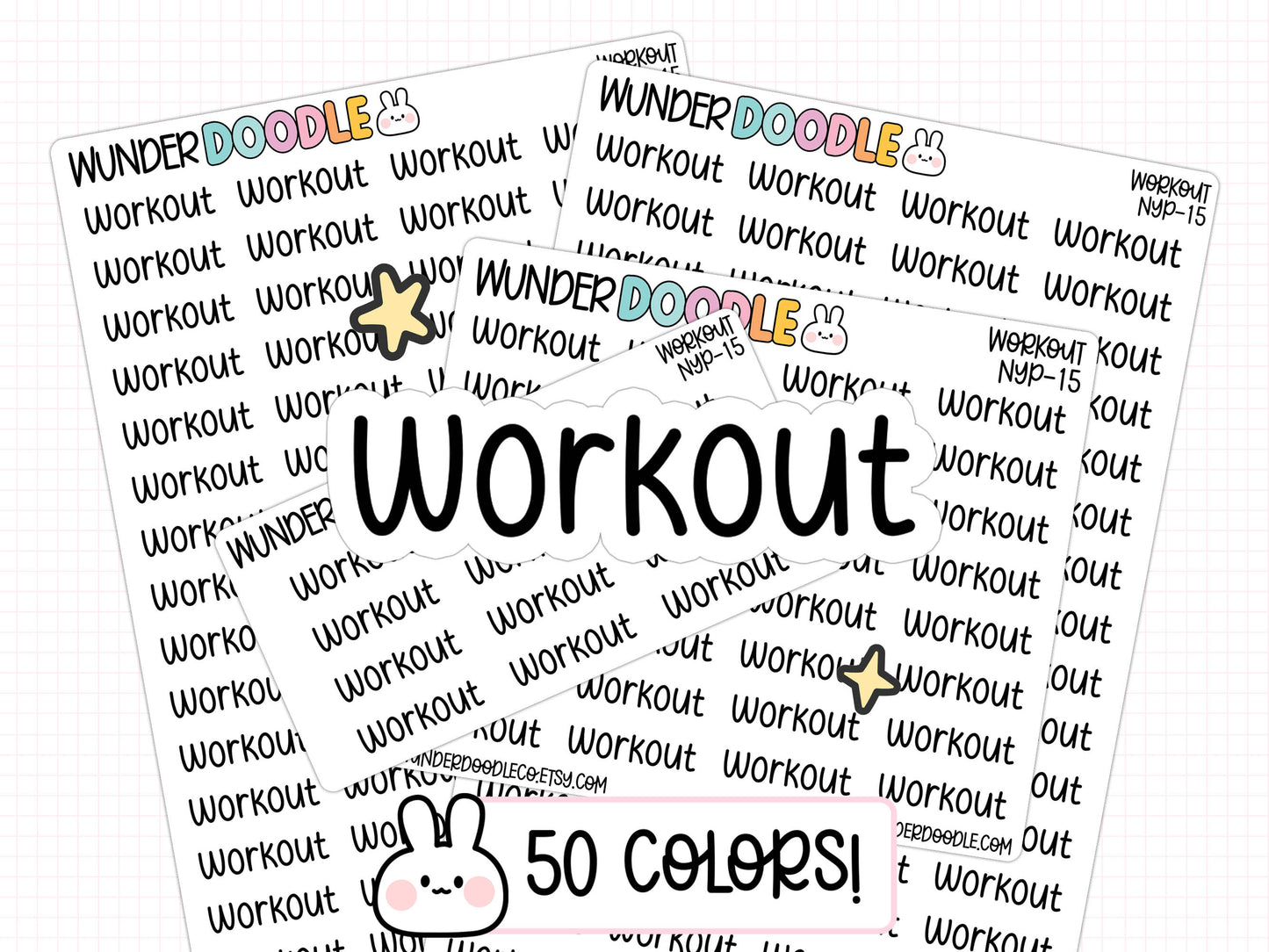 Workout Planner Stickers | NYP-15