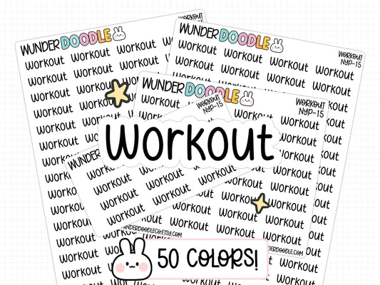 Workout Planner Stickers | NYP-15