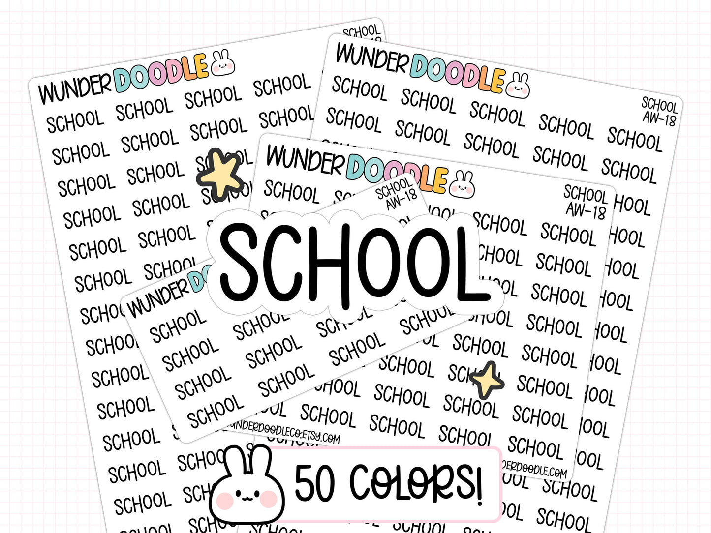 School Planner Stickers | AW-18