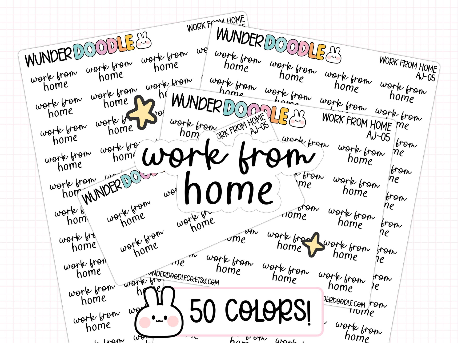 Work from home stickers, WFH stickers, planner stickers, work stickers, work planner, work schedule stickers, productivity planner